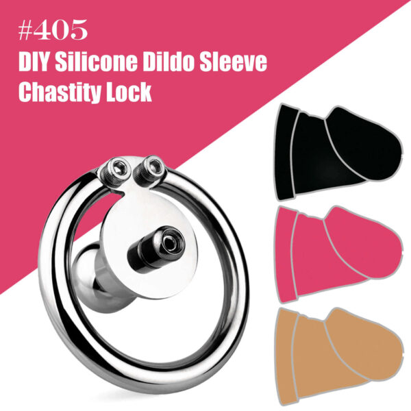 DIY Chastity Cage Silicone Dildo Sleeve