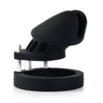 Male's Black Silicone Chastity Cage