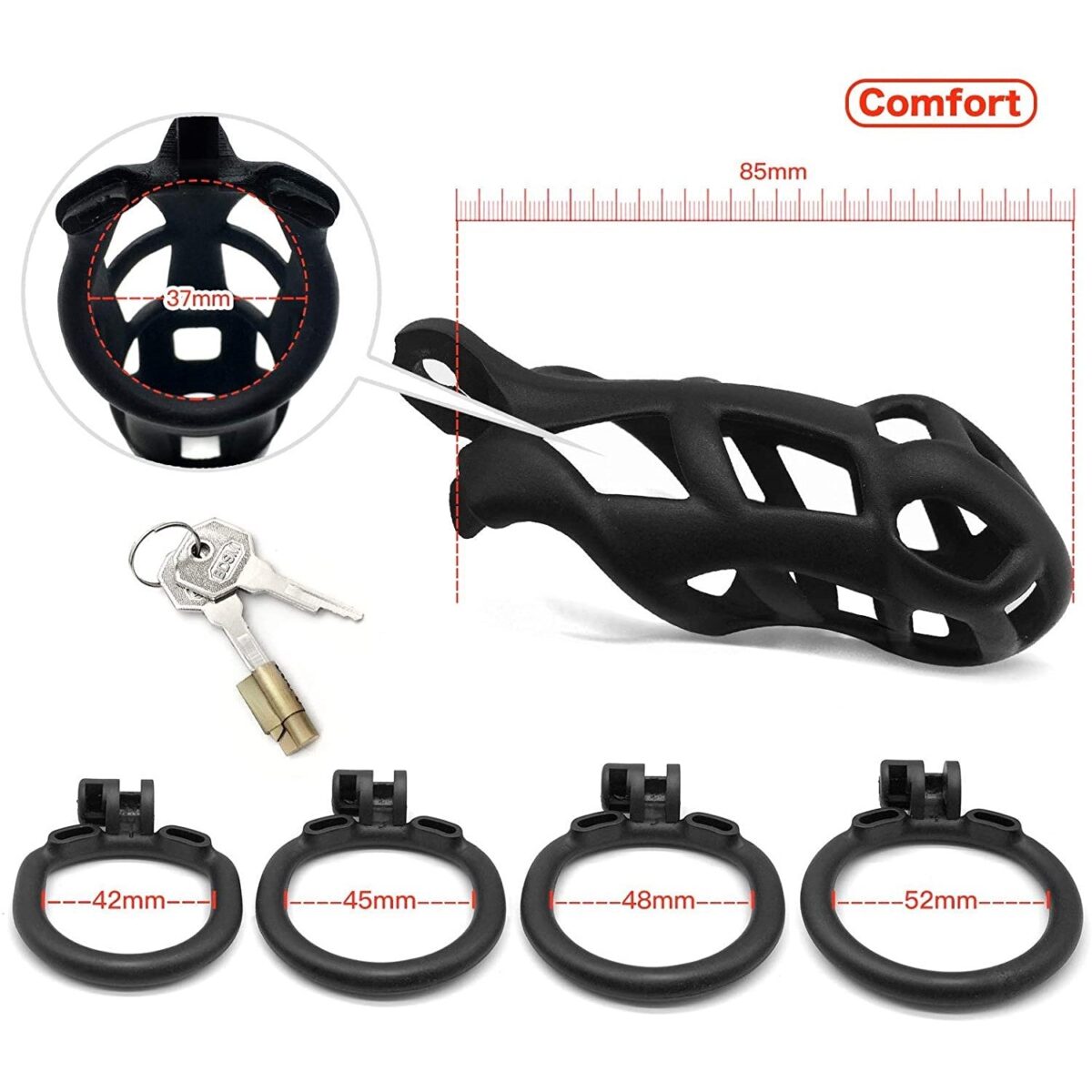 Cobra Male Chastity Device Kit