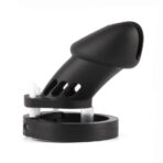 Male's Black Silicone Chastity Cage