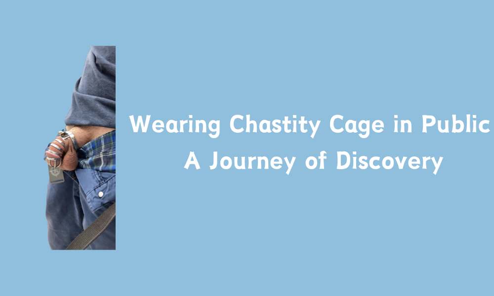 Wearing a chastity cage in public