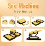 Leather Bag 1.0 Female Sex Machine Masturbation Pumping Gun With Dildos