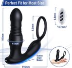 3 IN 1 Anal Cock Ring Butt Plug Prostate Massager