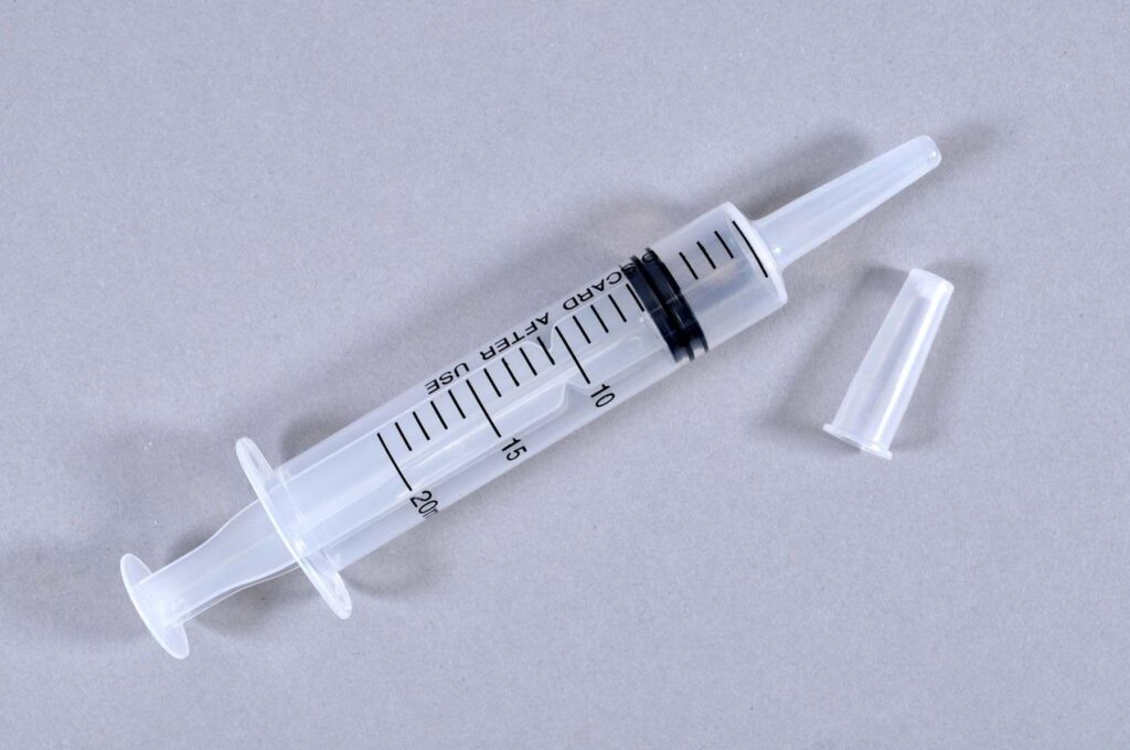 Syringe nipple suckers